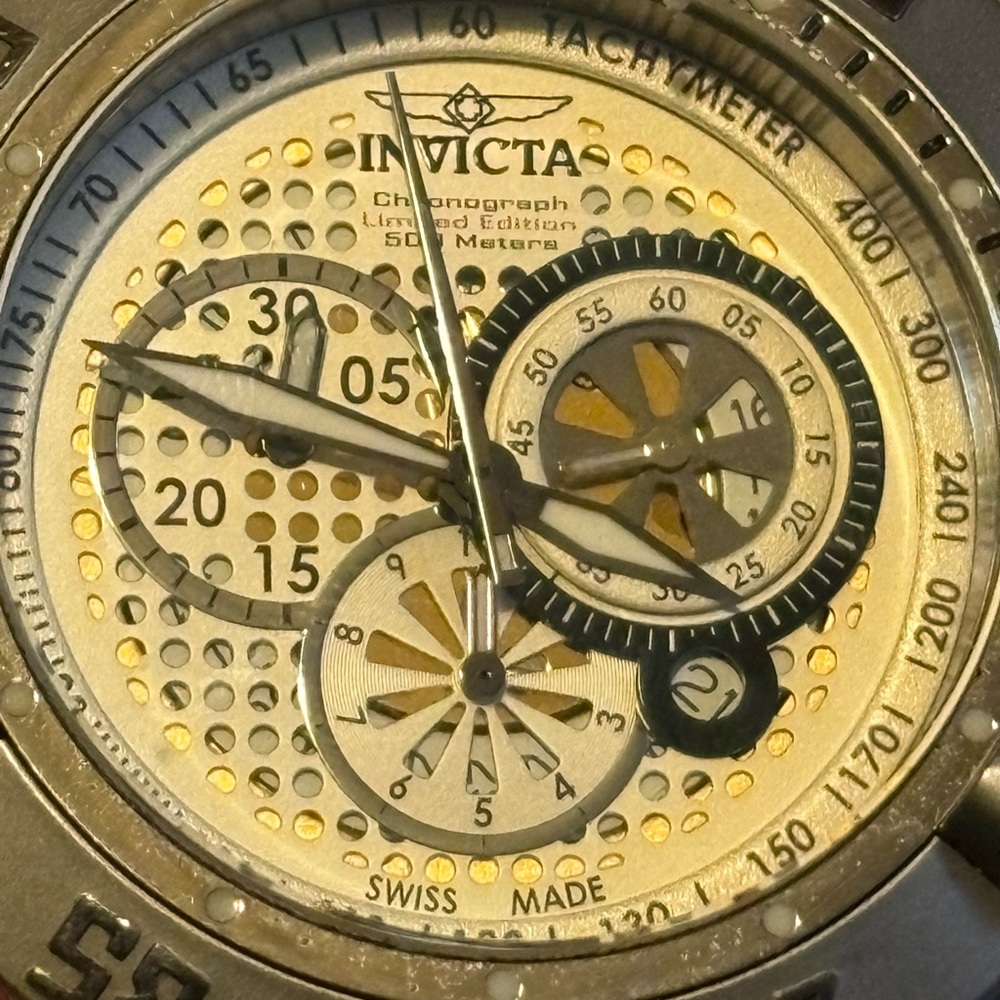 Invicta Subaqua Noma iii watch Model 6044 Swiss Made - Picture 2 of 3